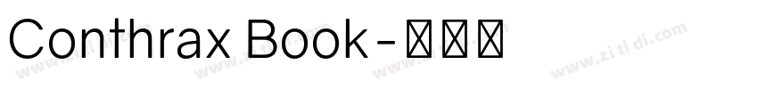 Conthrax Book字体转换